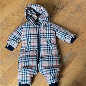 Burberry Baby's Skylar Archival Check Snowsuit